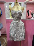 Vestido corto de tirantes, con Estampado
