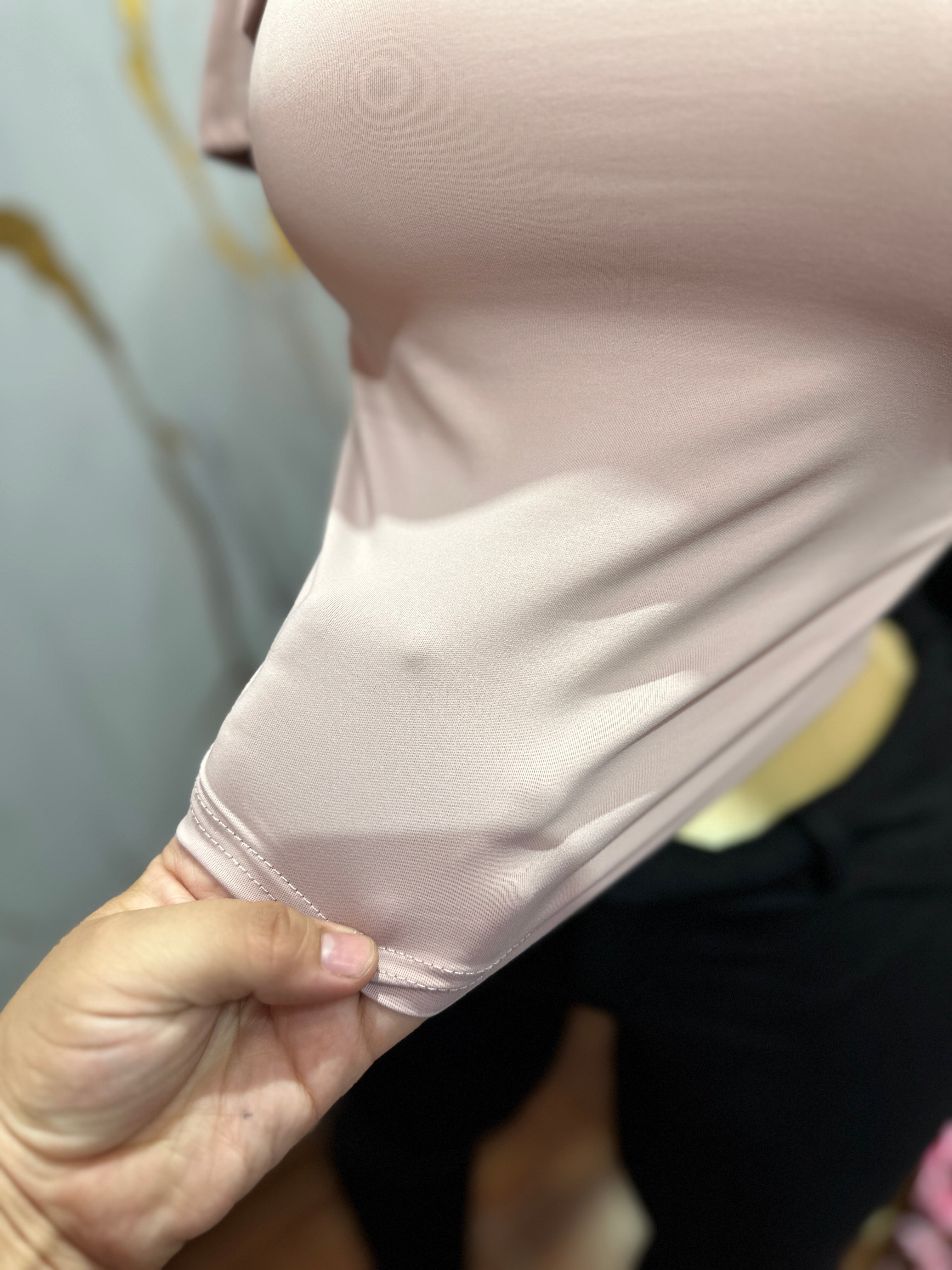Camisa ajustada estilo básico manga corta