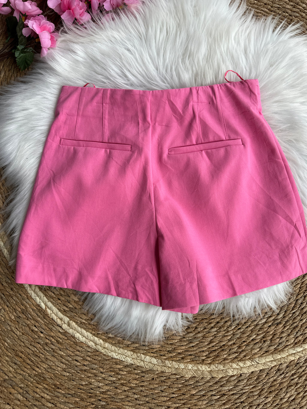 Short Formal Tiro Alto Rosa Pop