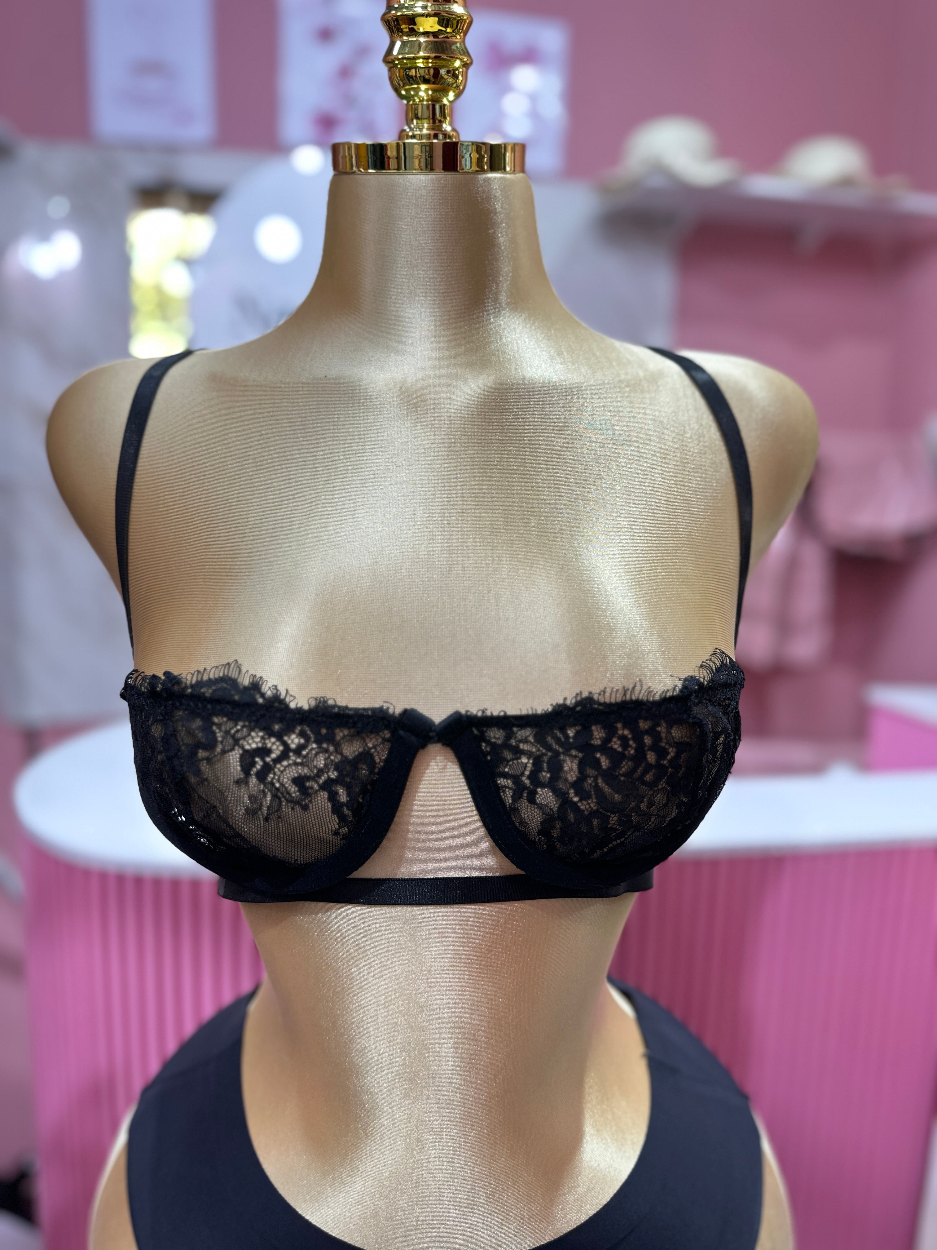 Brasier de Encaje Negro