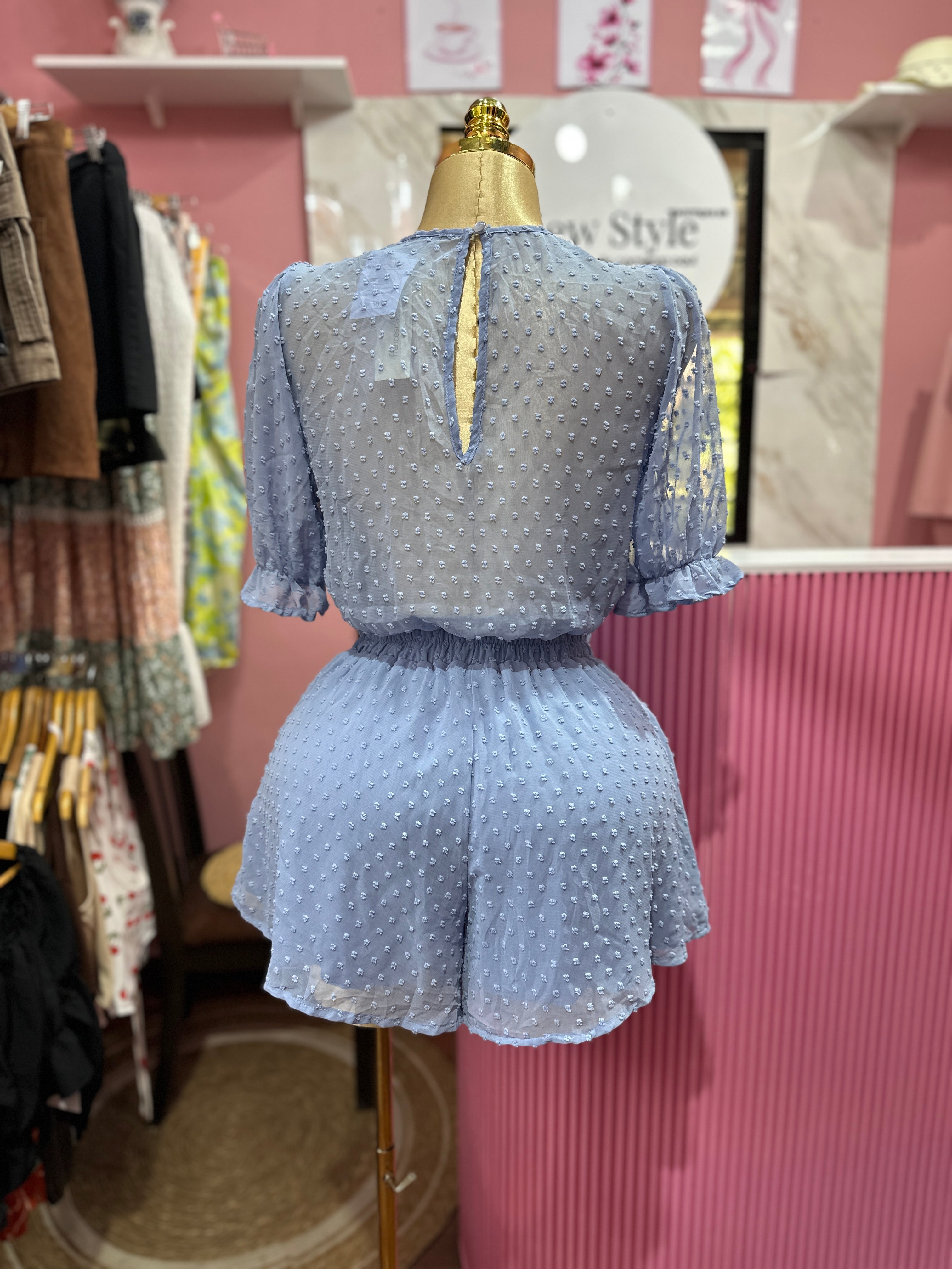 Jumper Azul Cielo con Escote en V