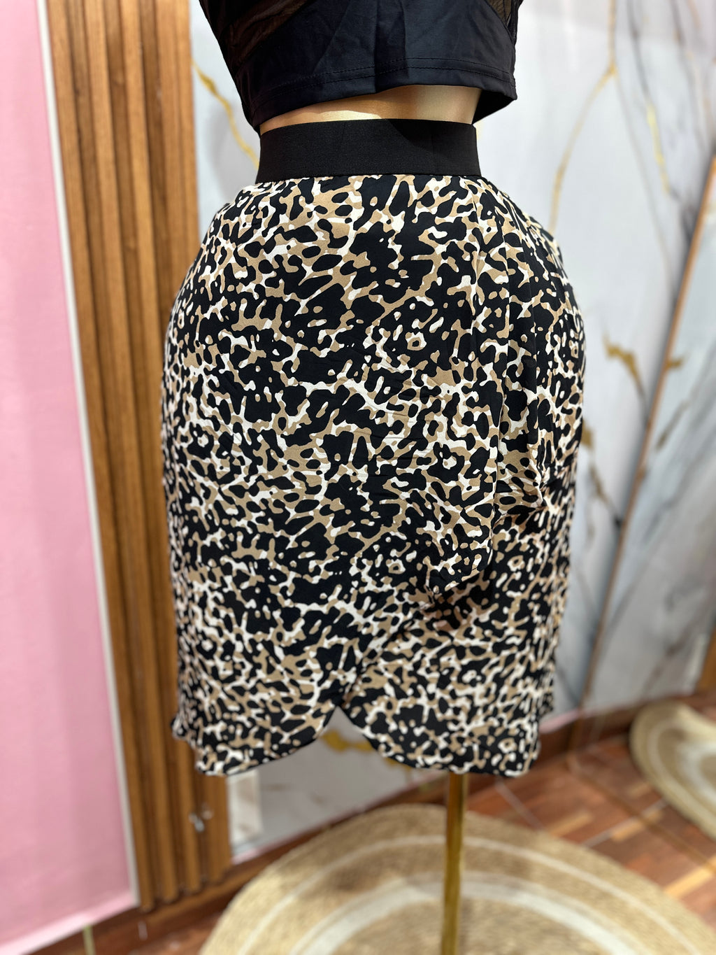 Falda Midi Animal Print