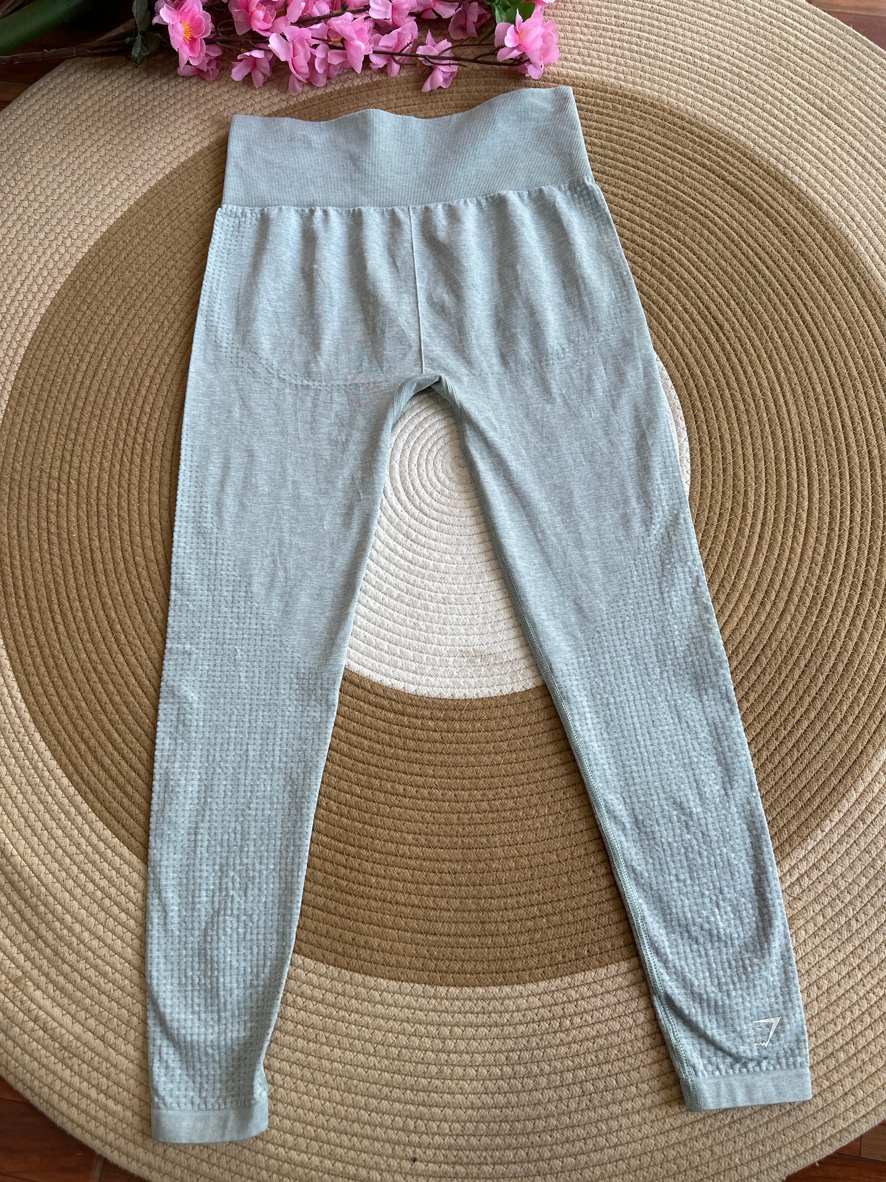 Leggings Deportivos Cintura Alta - Azul Pastel