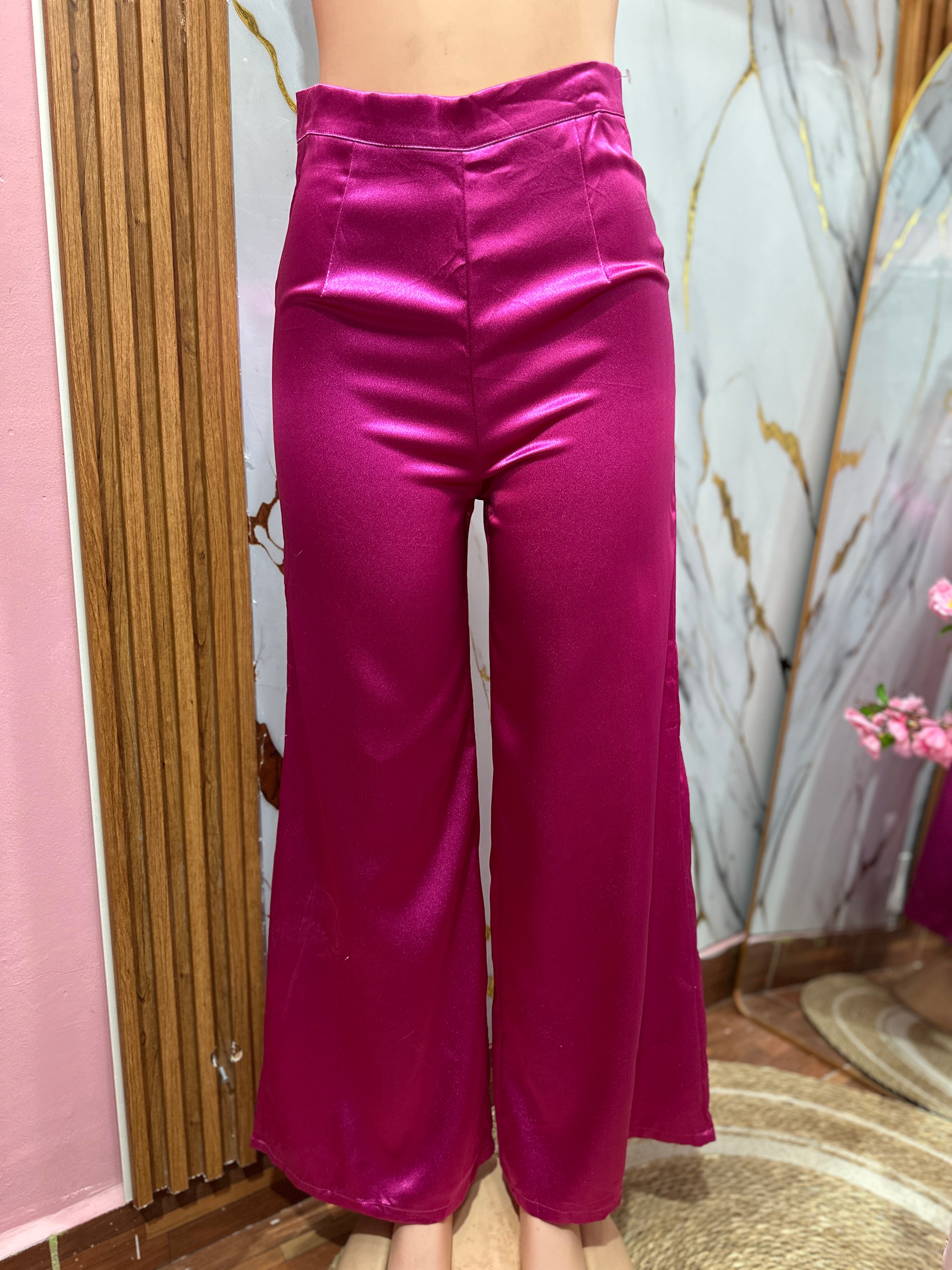 Pantaloneta de Satin color fucsia