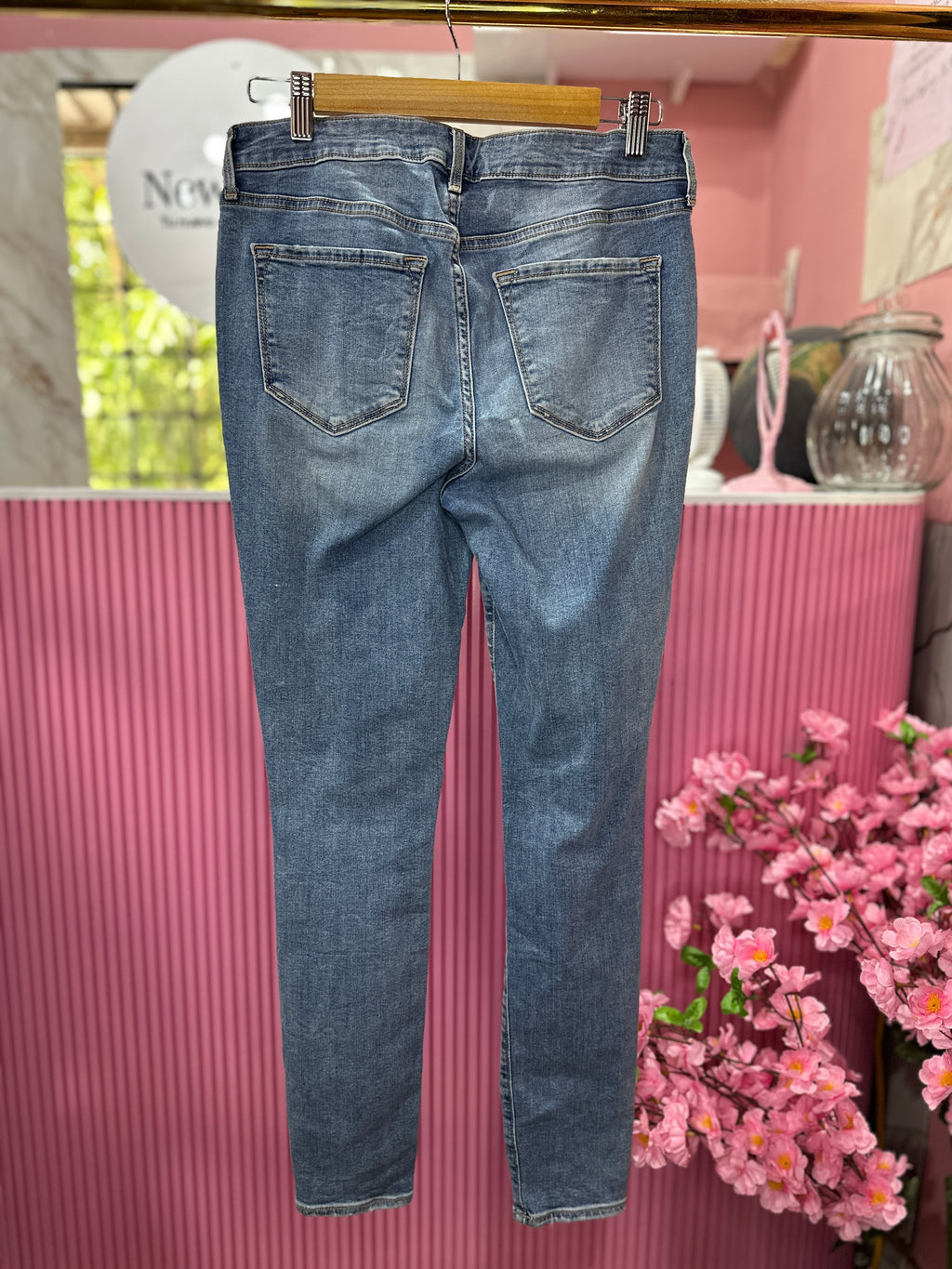 Skinny Jeans de Tiro Medio