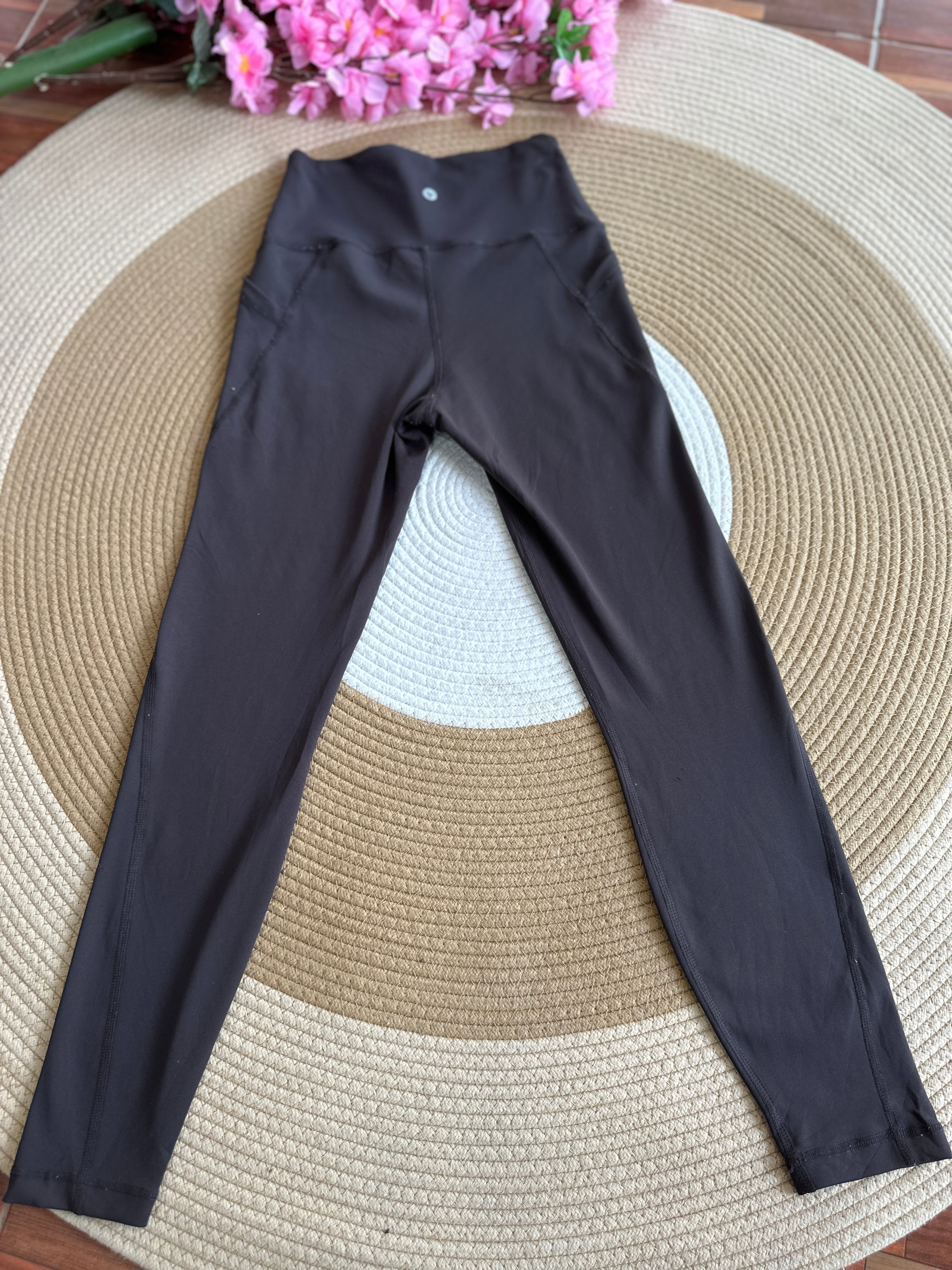 Leggings Deportivo Marrón con Bolsillo