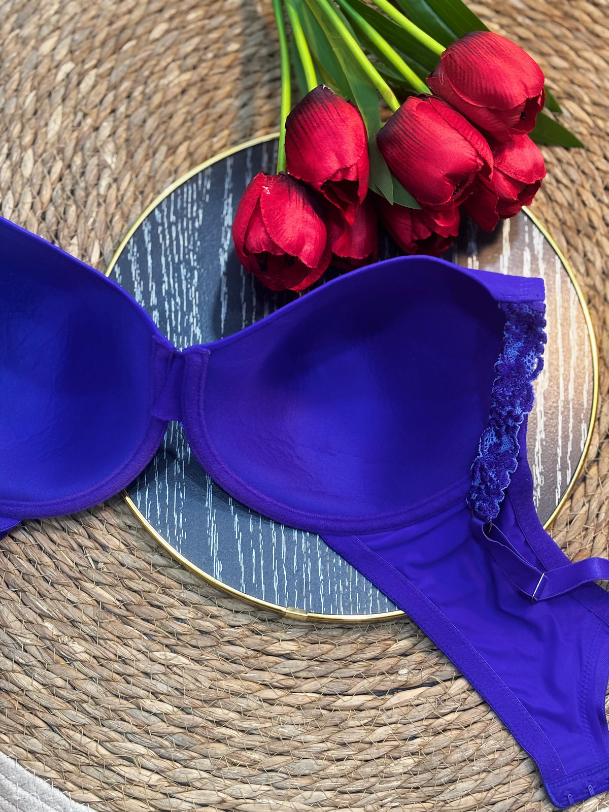 Brasier azul/violeta con varilla fina