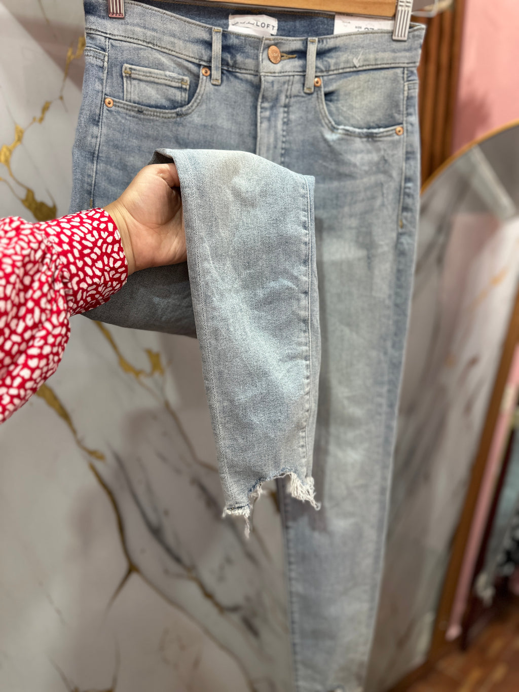 Skinny Jean de tiro alto