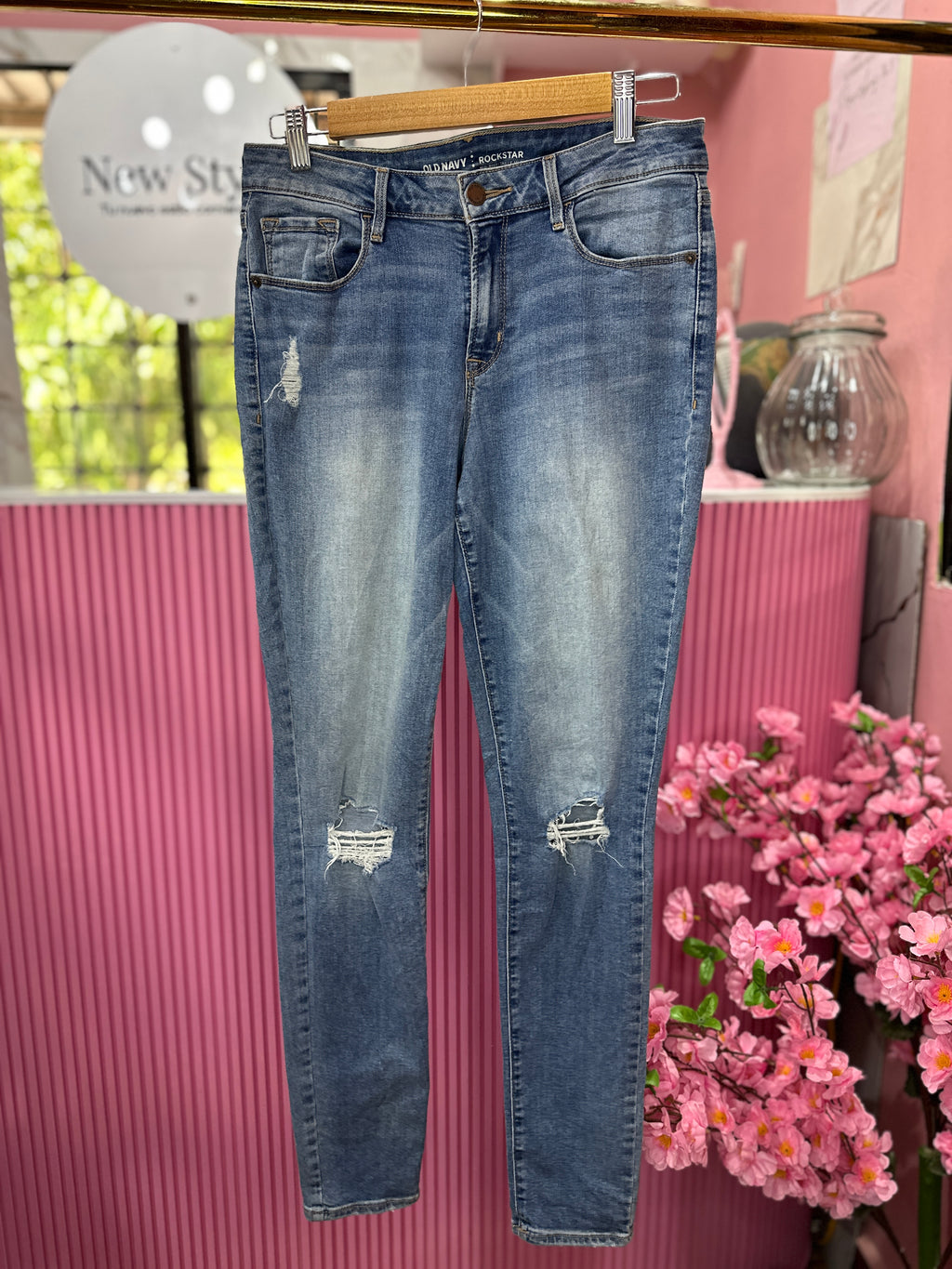 Skinny Jeans de Tiro Medio