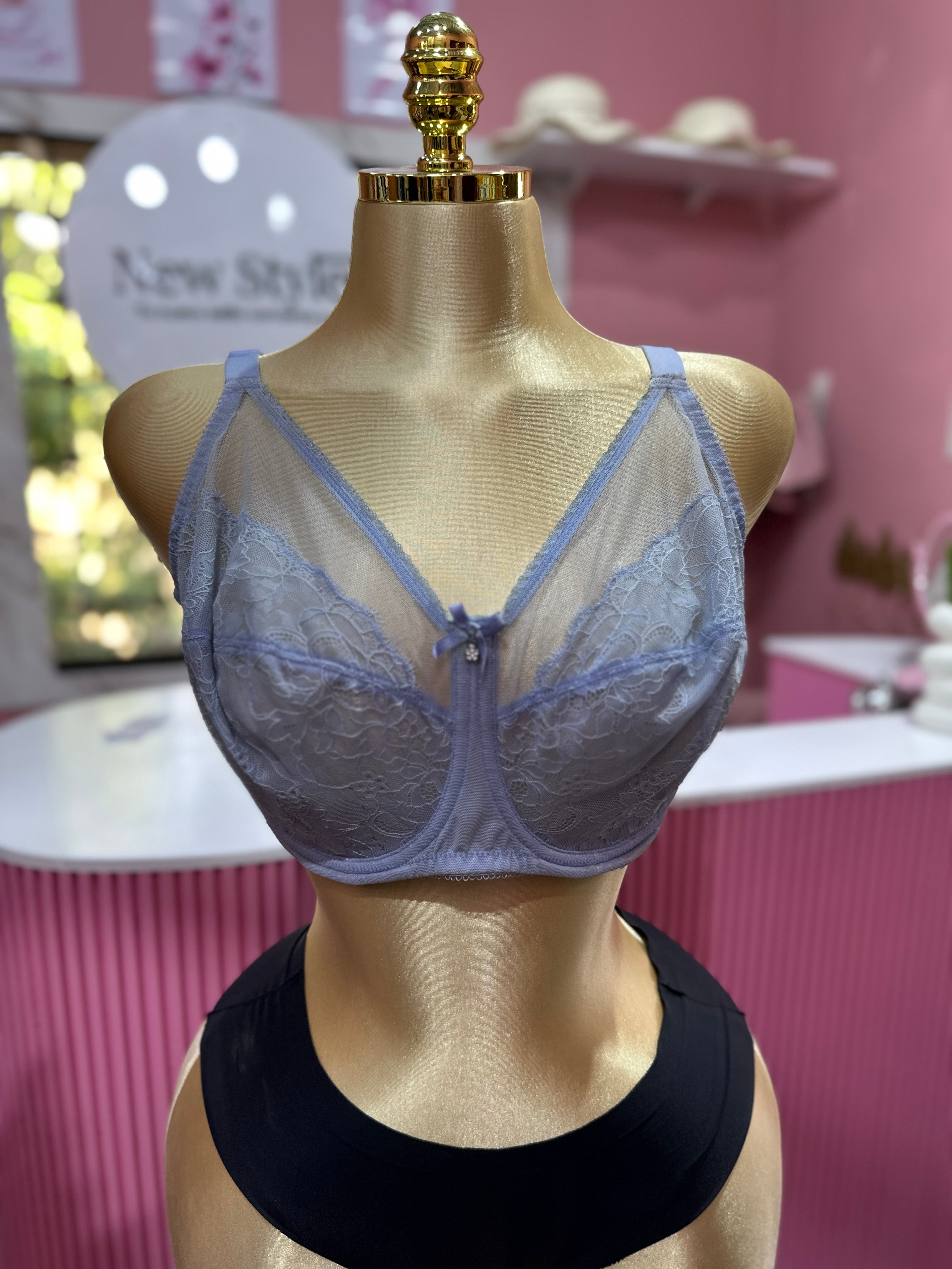 Brasier de Encaje y Tul con Varilla