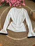 Blusa Manga larga blanca