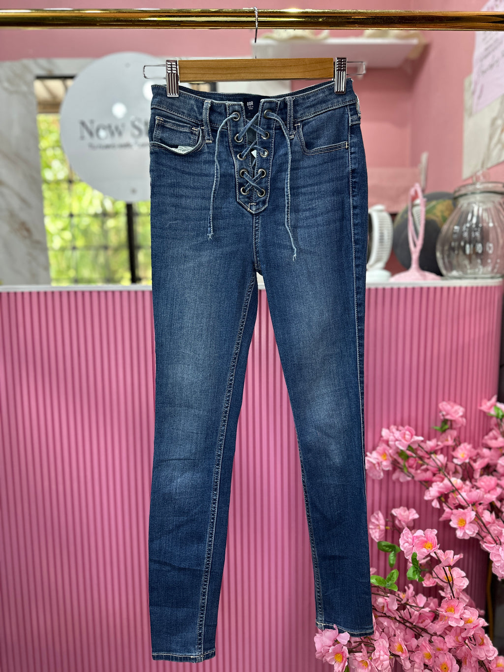 Skinny Jeans de Tiro Alto