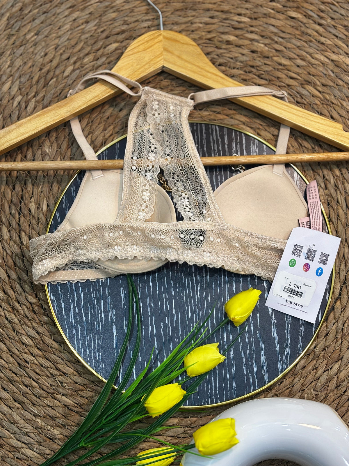 🤍 Brasier Beige con Encaje