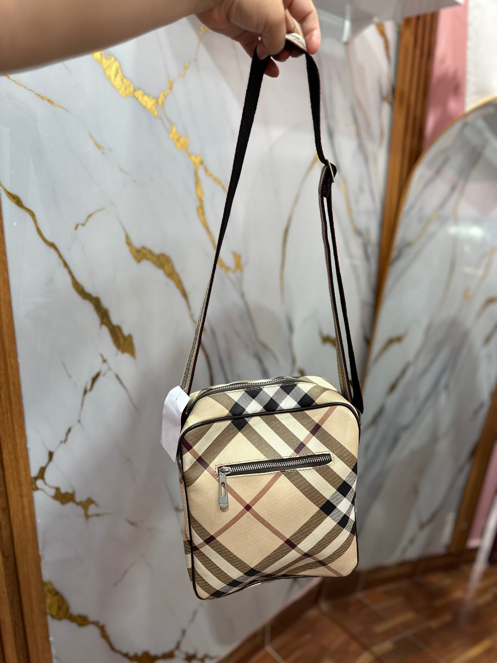Bolso bandolera con estampado Vintage