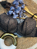 Brasier negro de encaje con varilla ✨