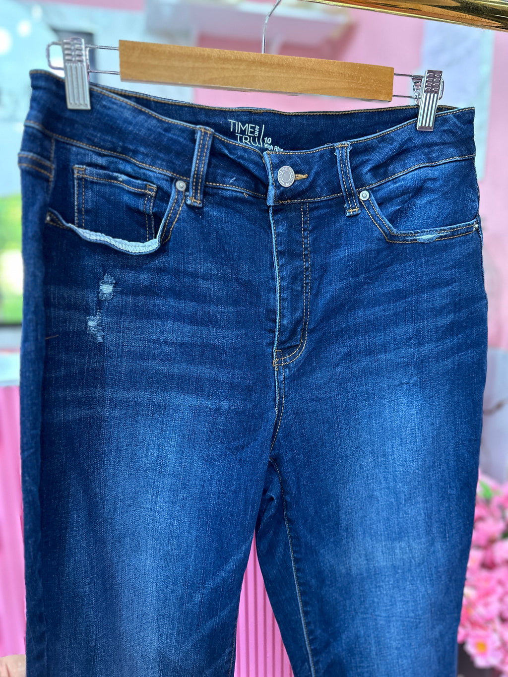 Jeans Corto de Tiro Alto