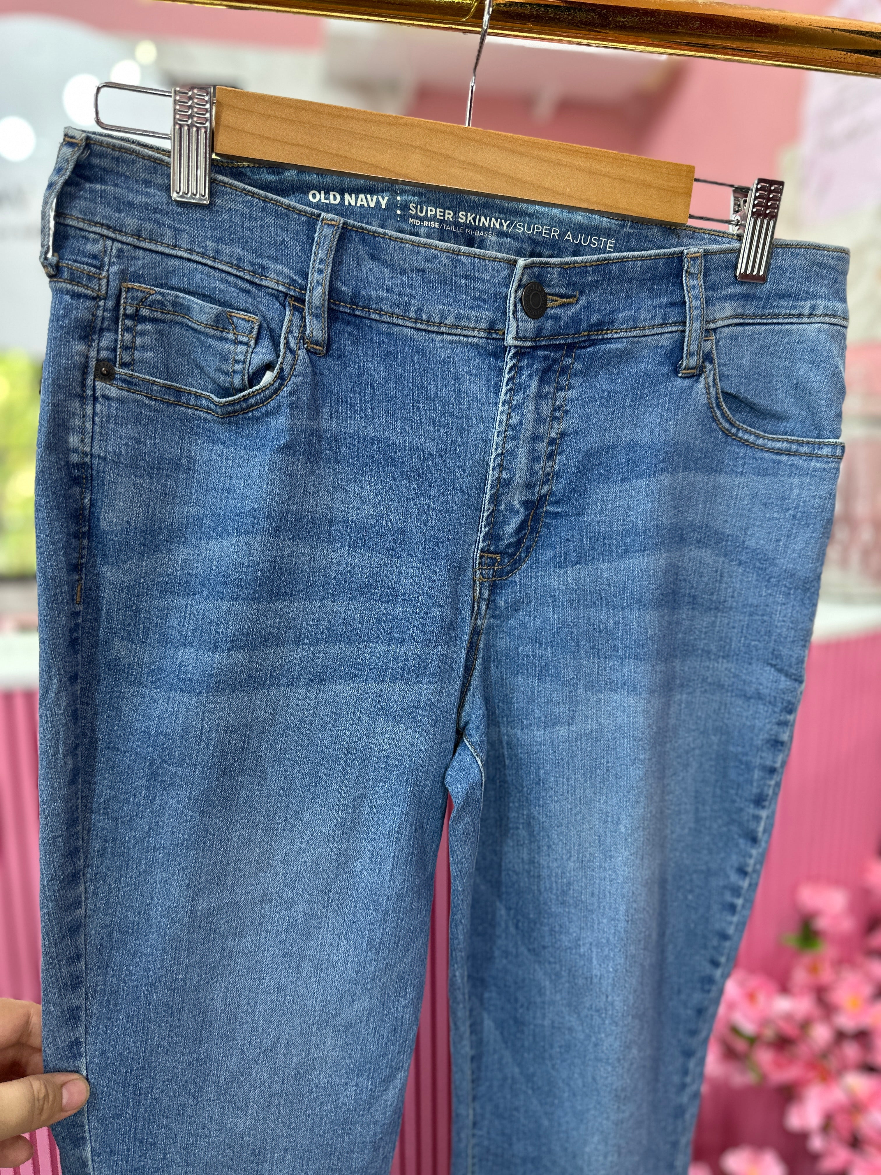 Skinny Jeans de Tiro Medio