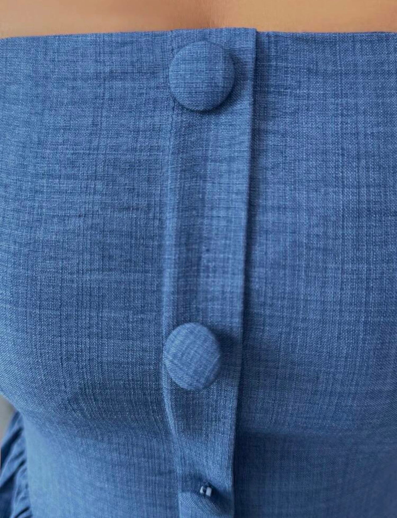 Vestido largo en tono azul elegante 💙