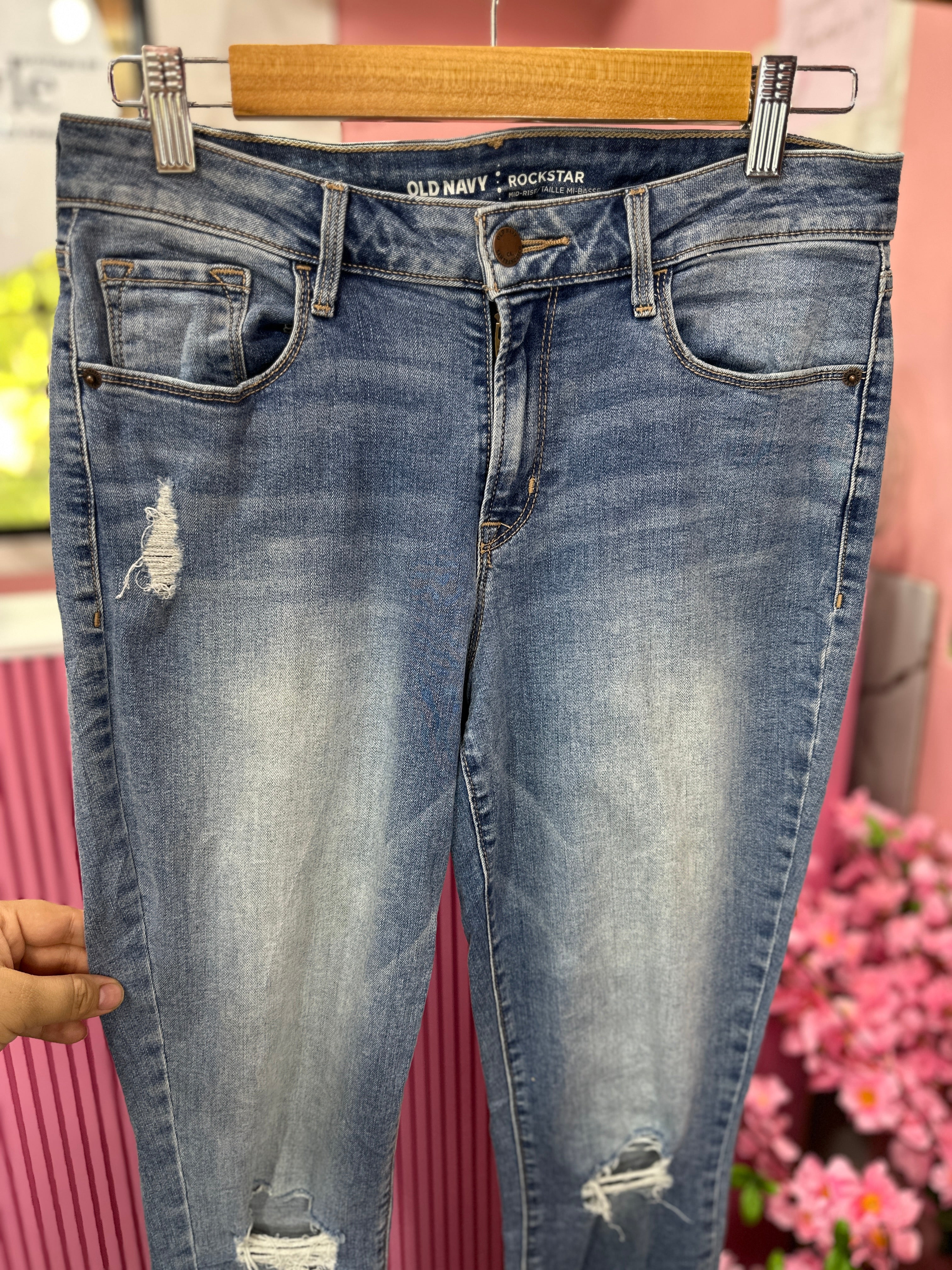 Skinny Jeans de Tiro Medio