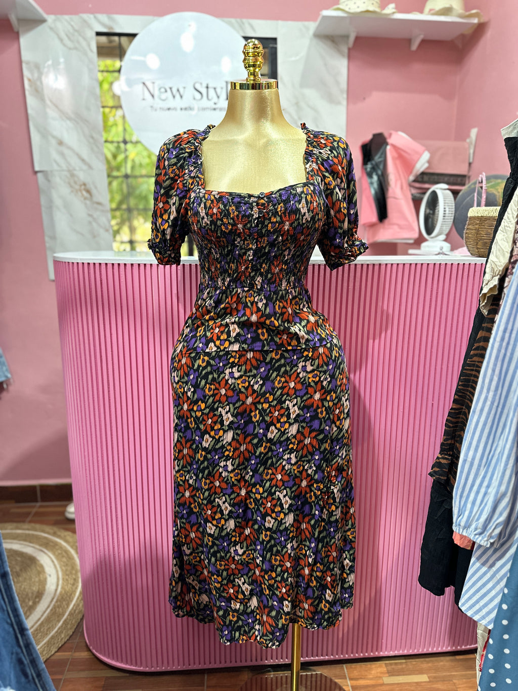 Vestido largo con Estampado floral
