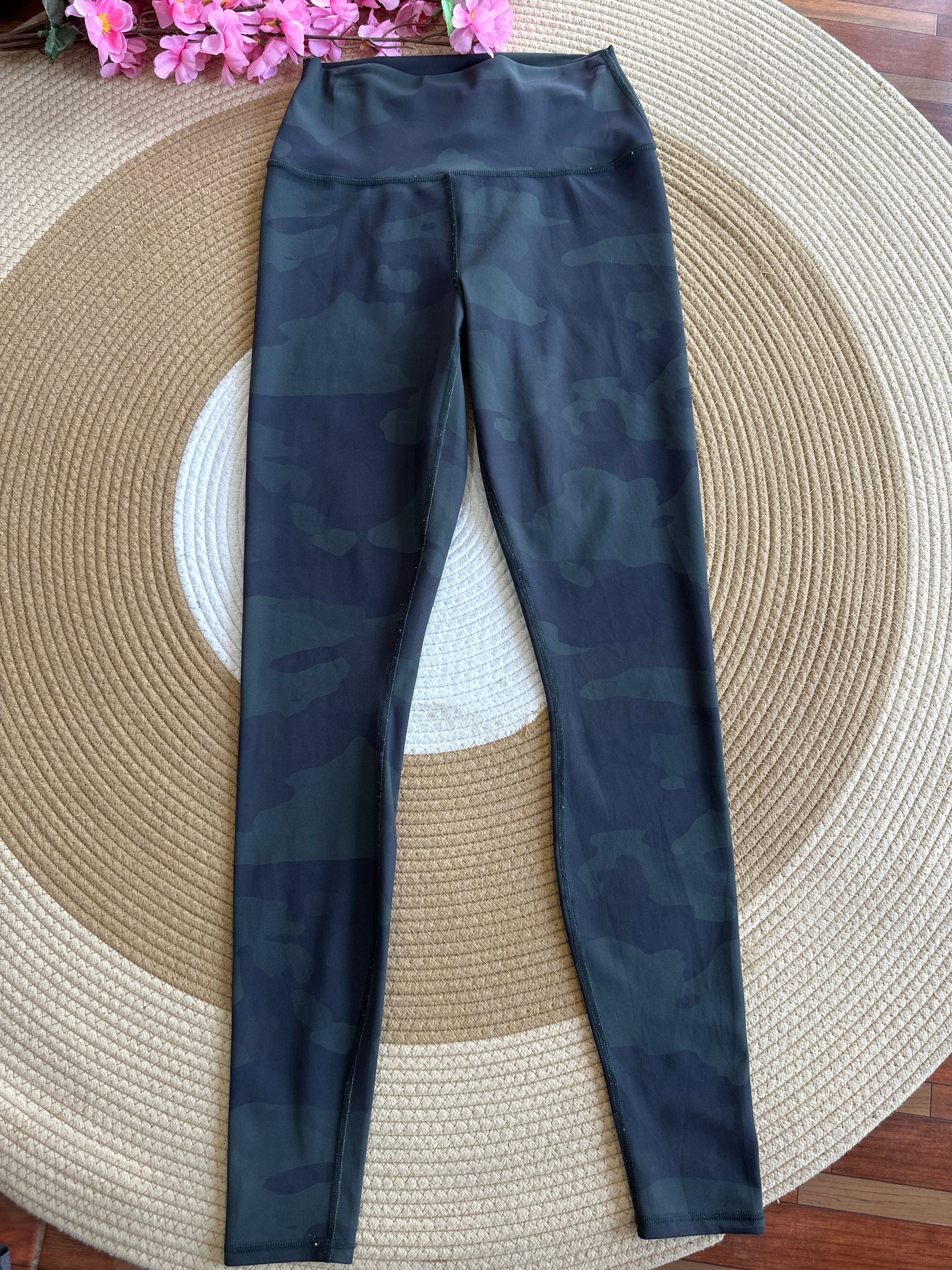 Leggings Deportivo Estampado- Verde Oscuro