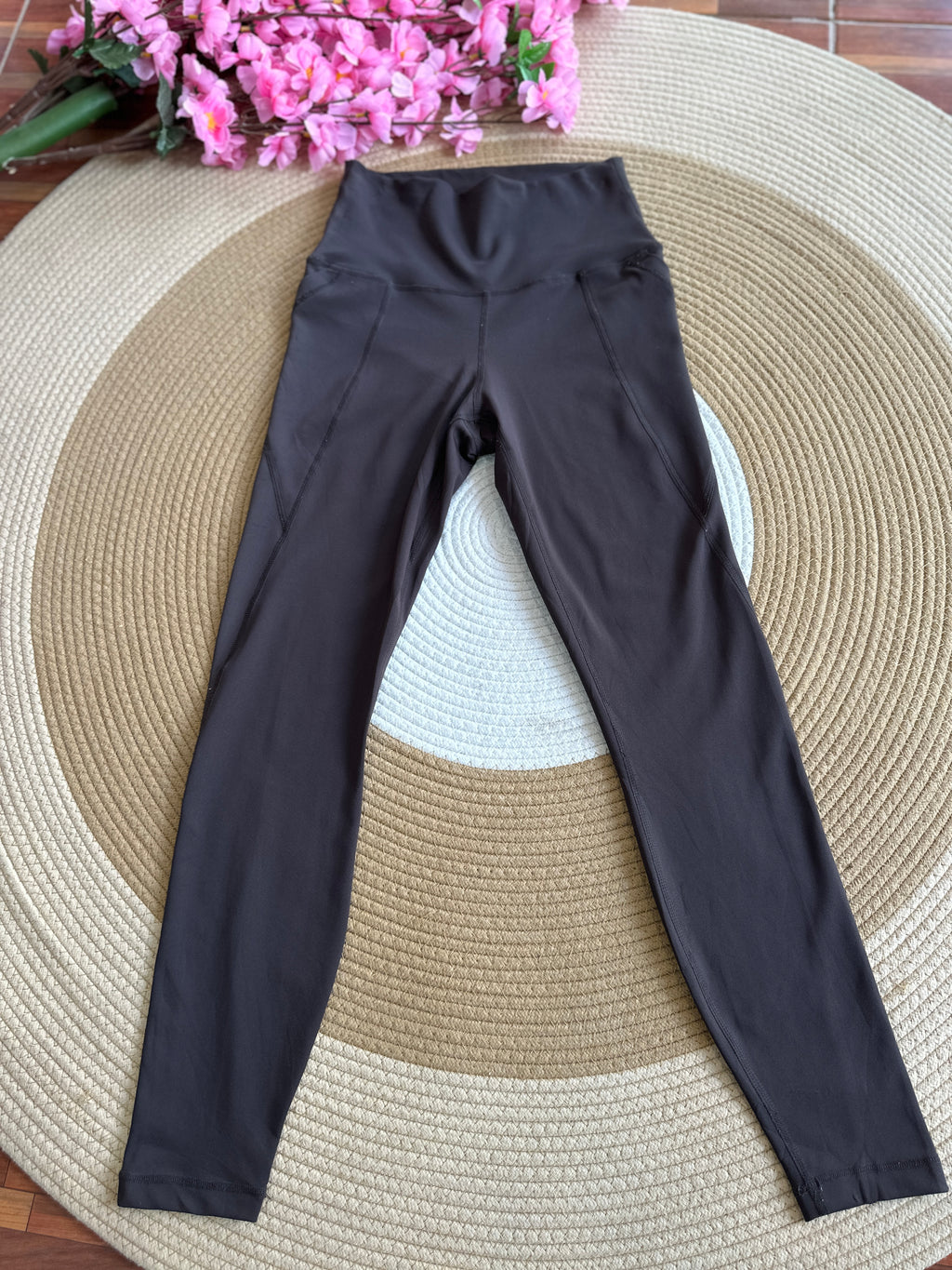 Leggings Deportivo Marrón con Bolsillo