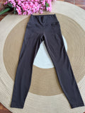Leggings Deportivo Marrón con Bolsillo