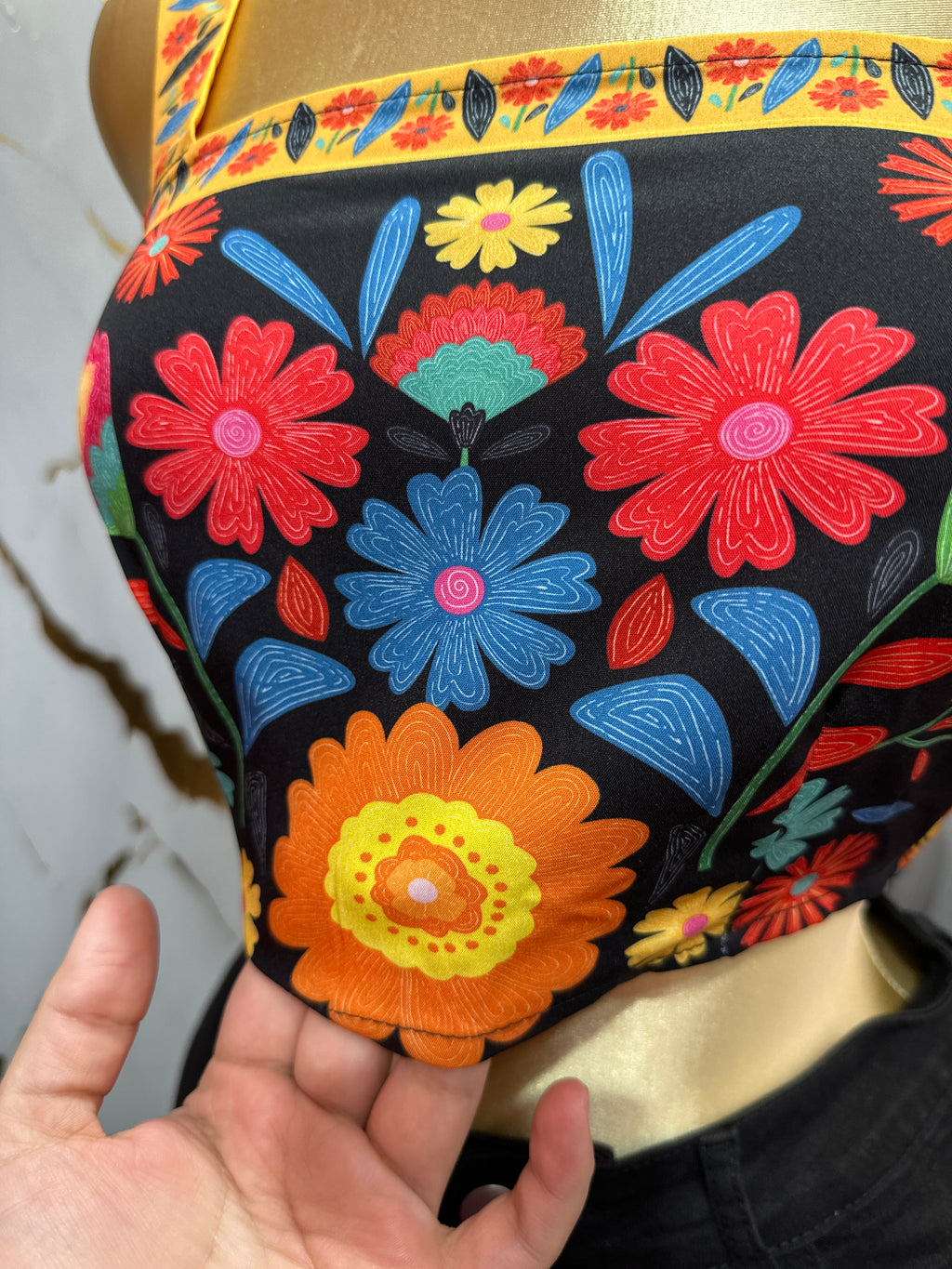 Top con hermoso estampado floral