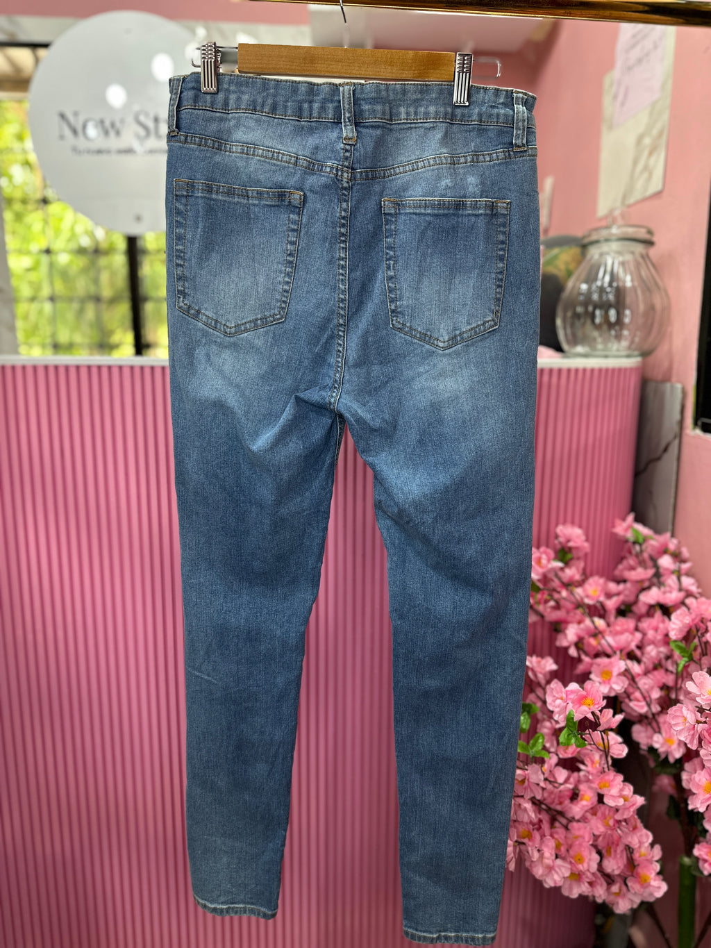 Skinny Jeans de Tiro Alto