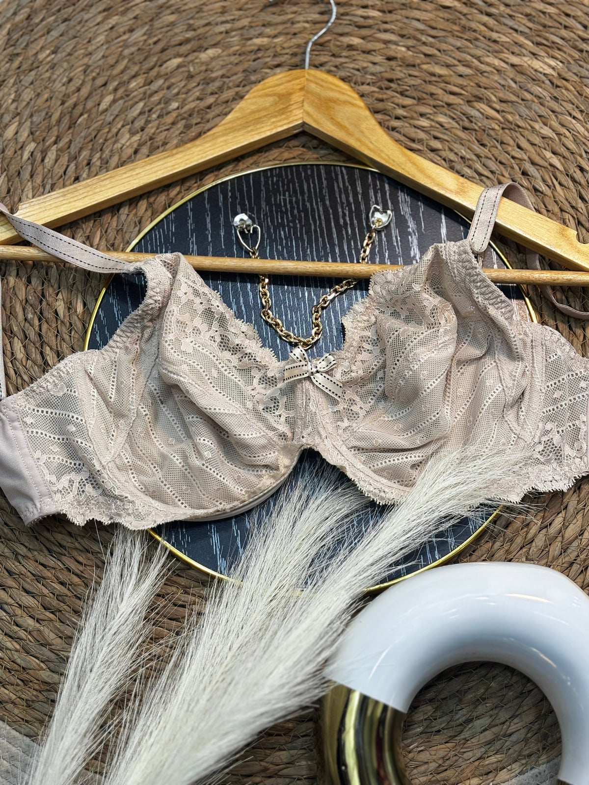 🤍 Brasier Beige de Encaje