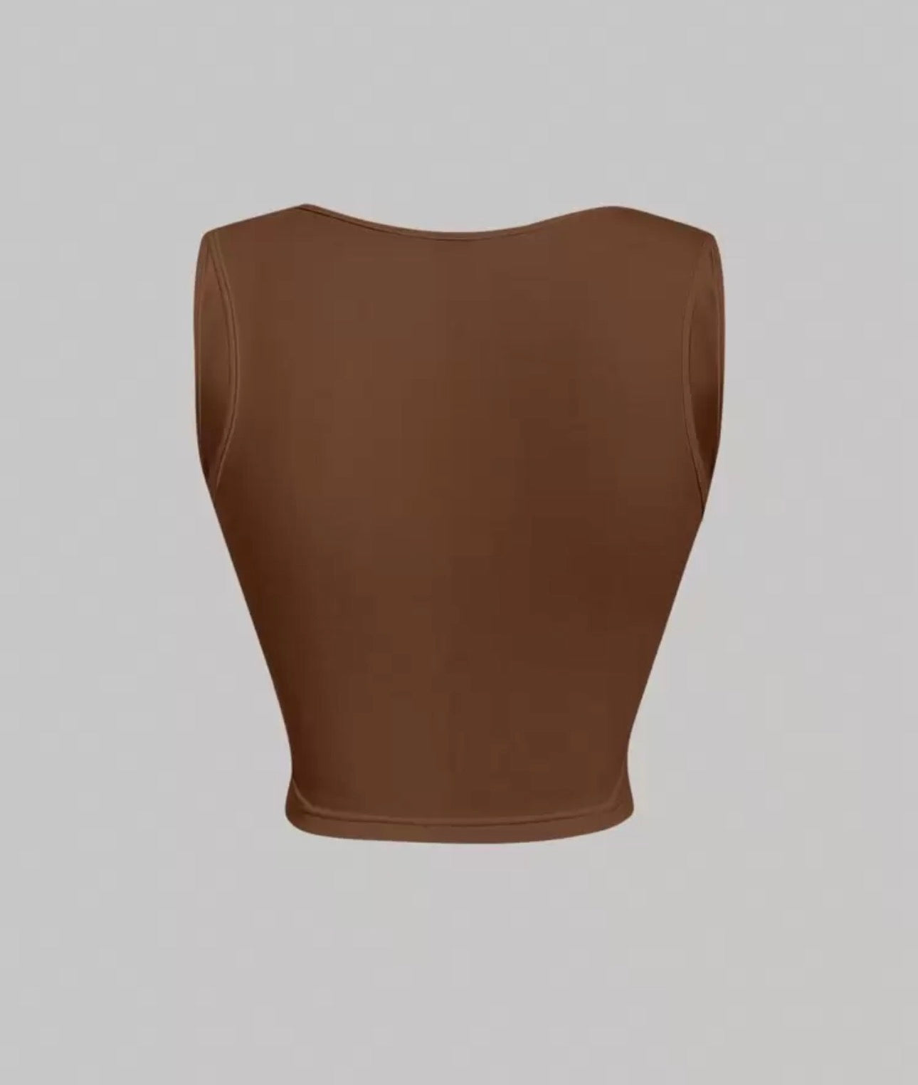 Blusa corrugada del estómago con strech 🤎
