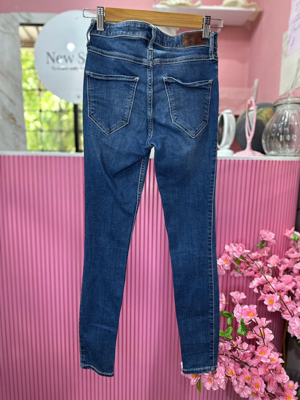 Skinny Jeans de Tiro Alto