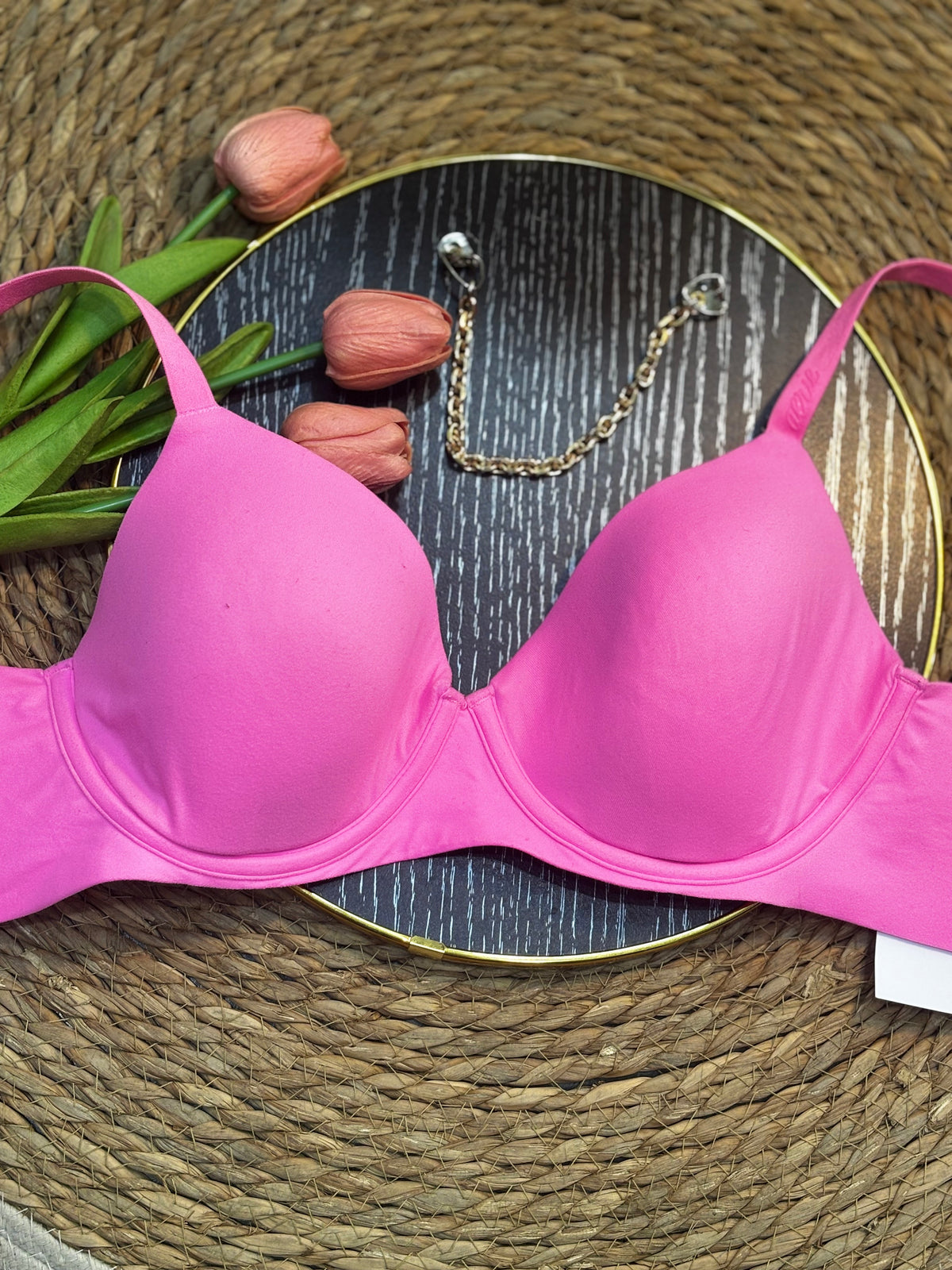 Brasier rosado sin costura
