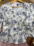 Blusa manga larga estilo coquett-tendencia