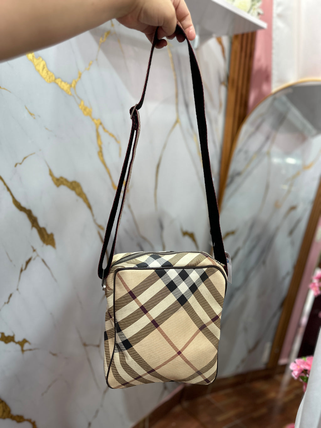 Bolso bandolera con estampado Vintage