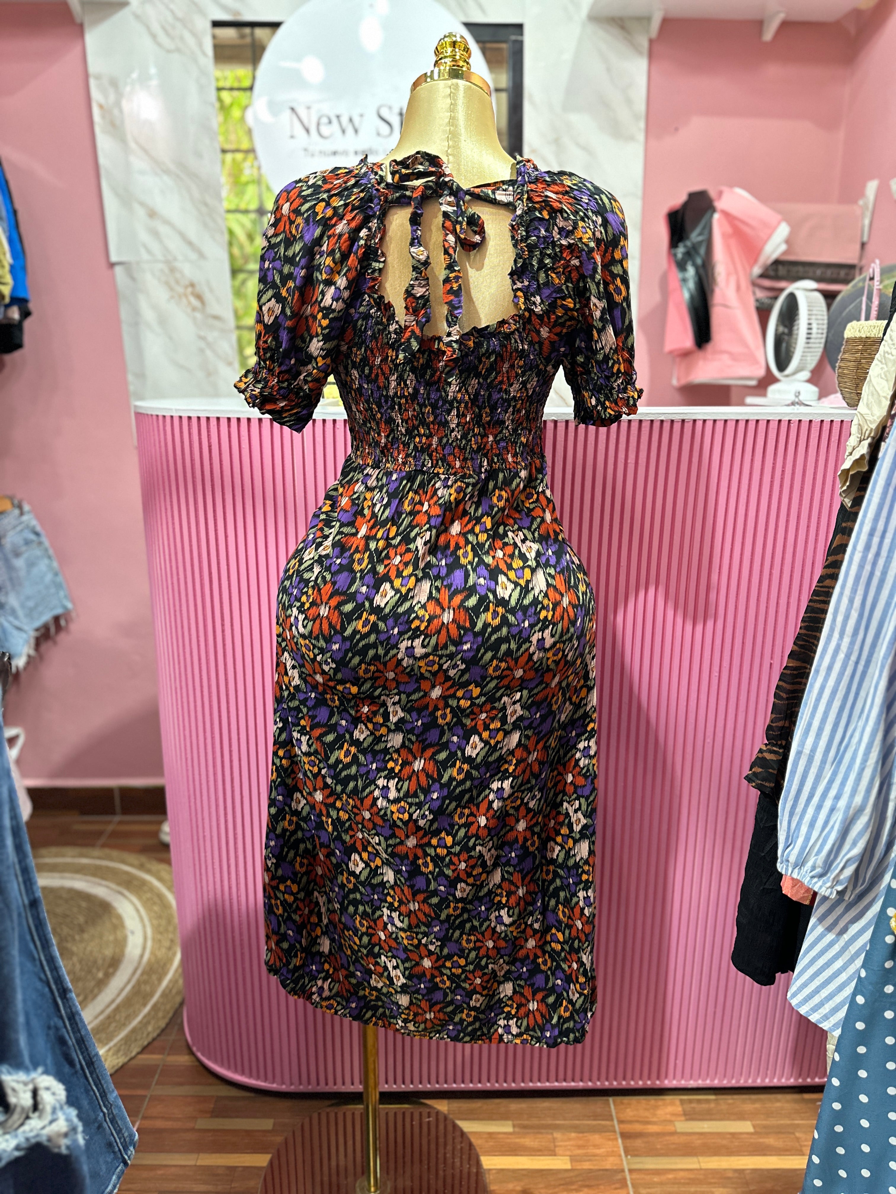 Vestido largo con Estampado floral