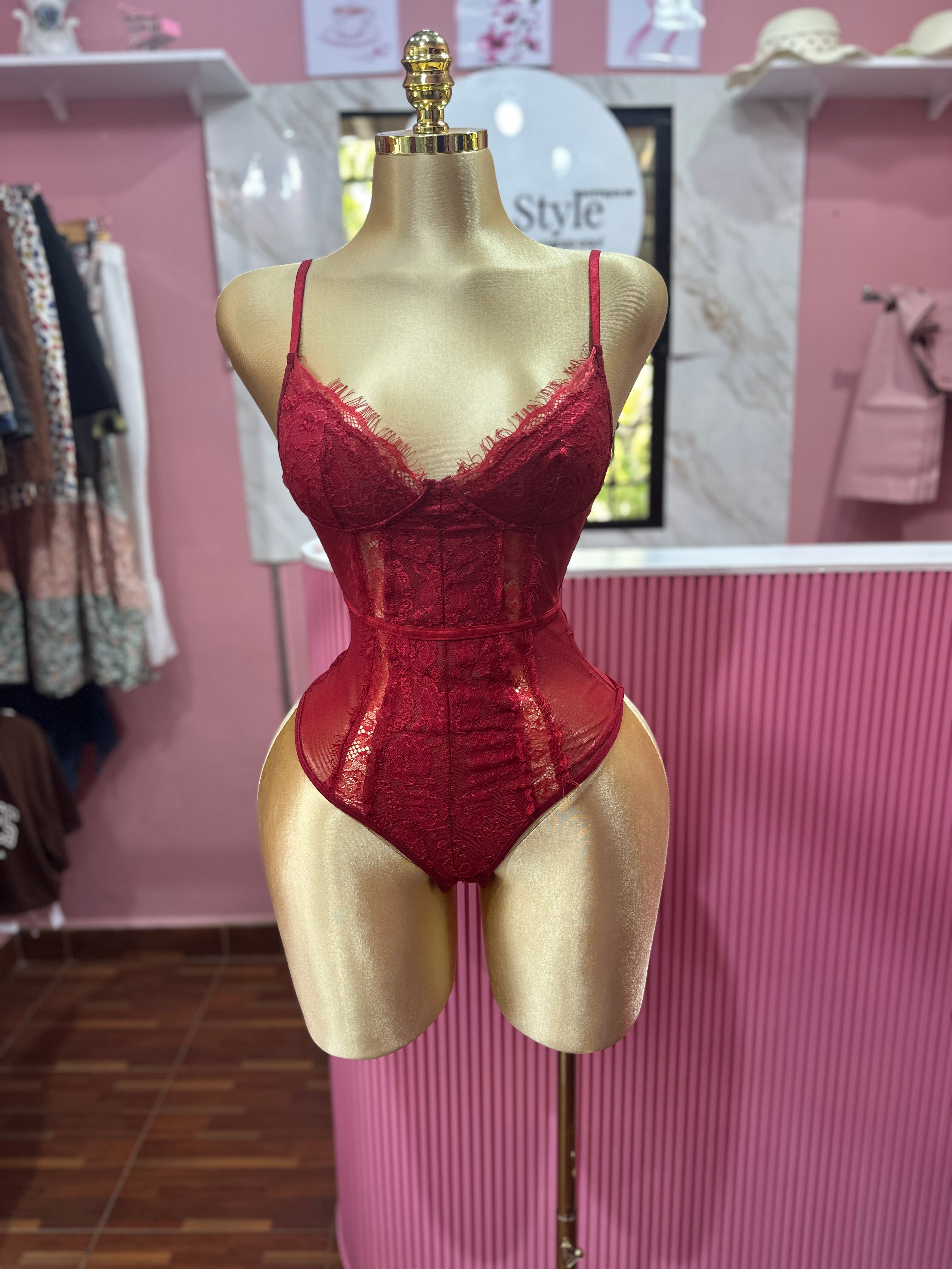 Body Corset Carmesí