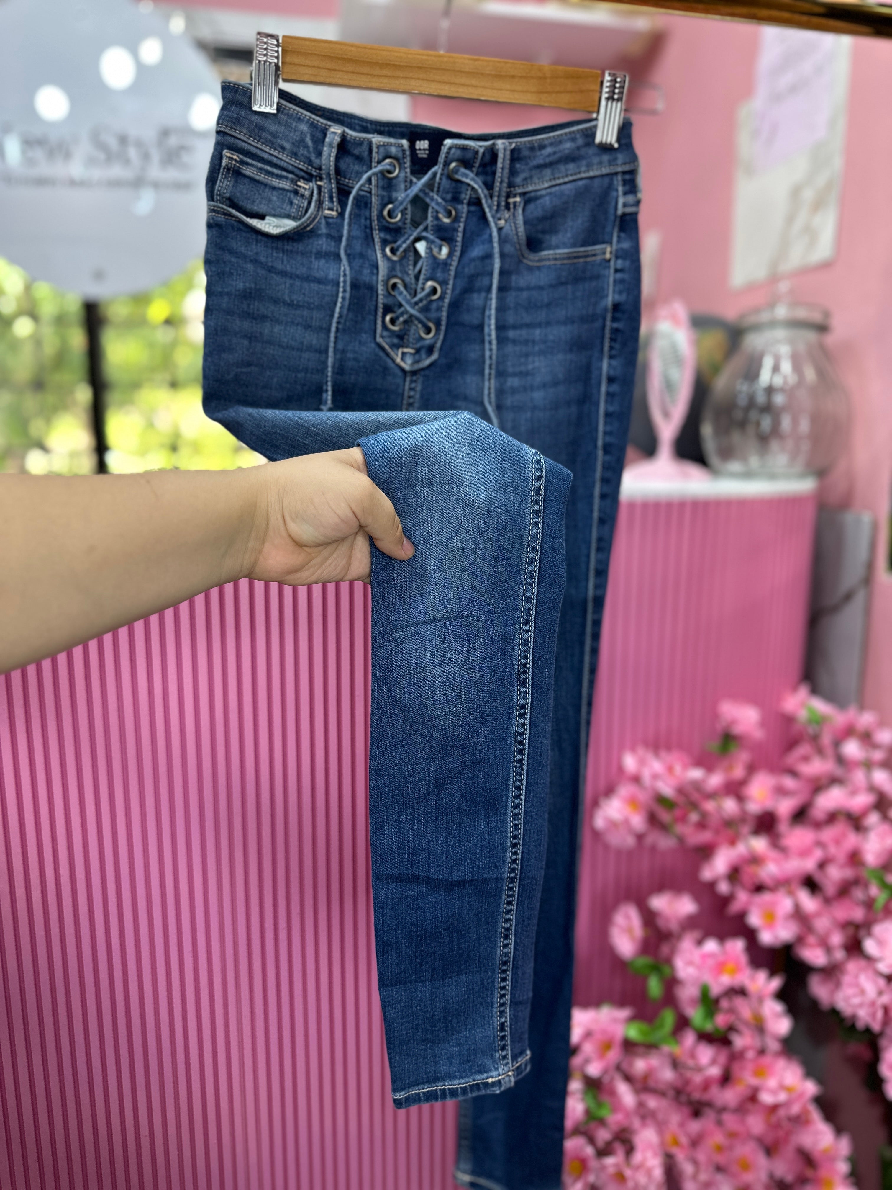 Skinny Jeans de Tiro Alto
