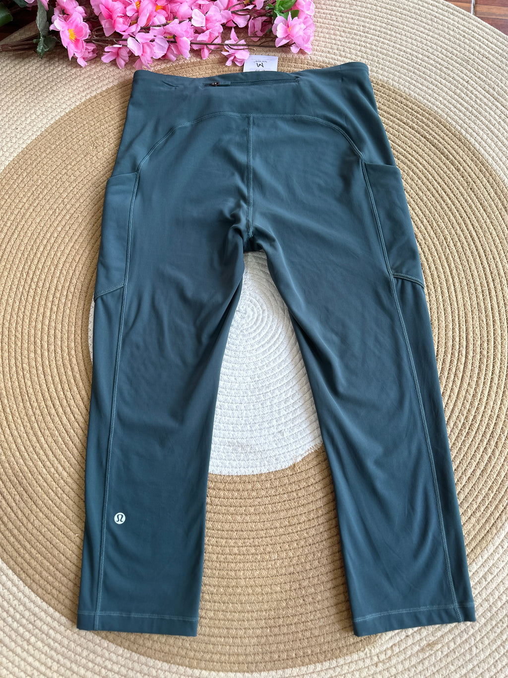 Leggings Deportivo Corto con Bolsillo- Verde