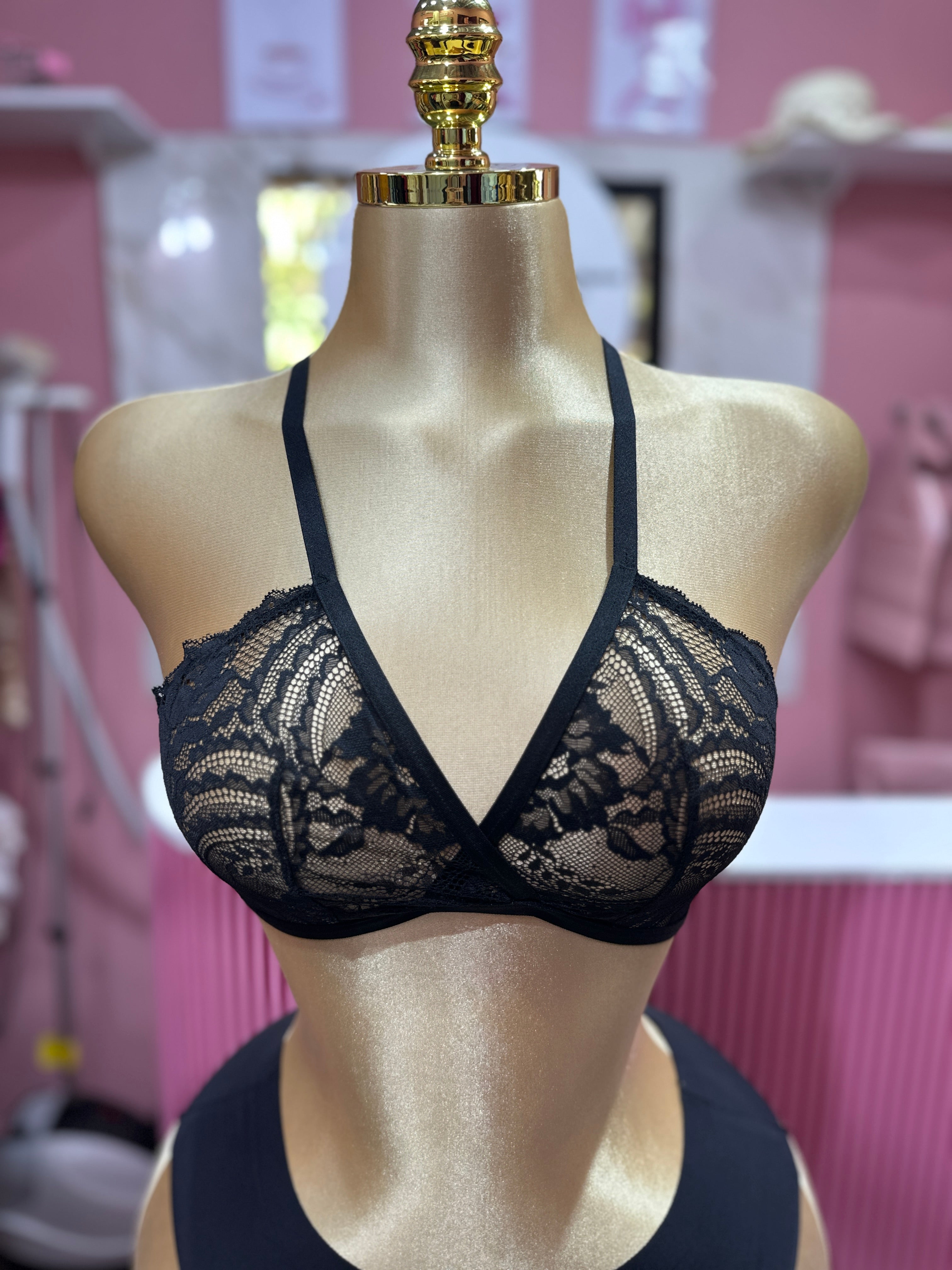Brasier de Encaje Negro