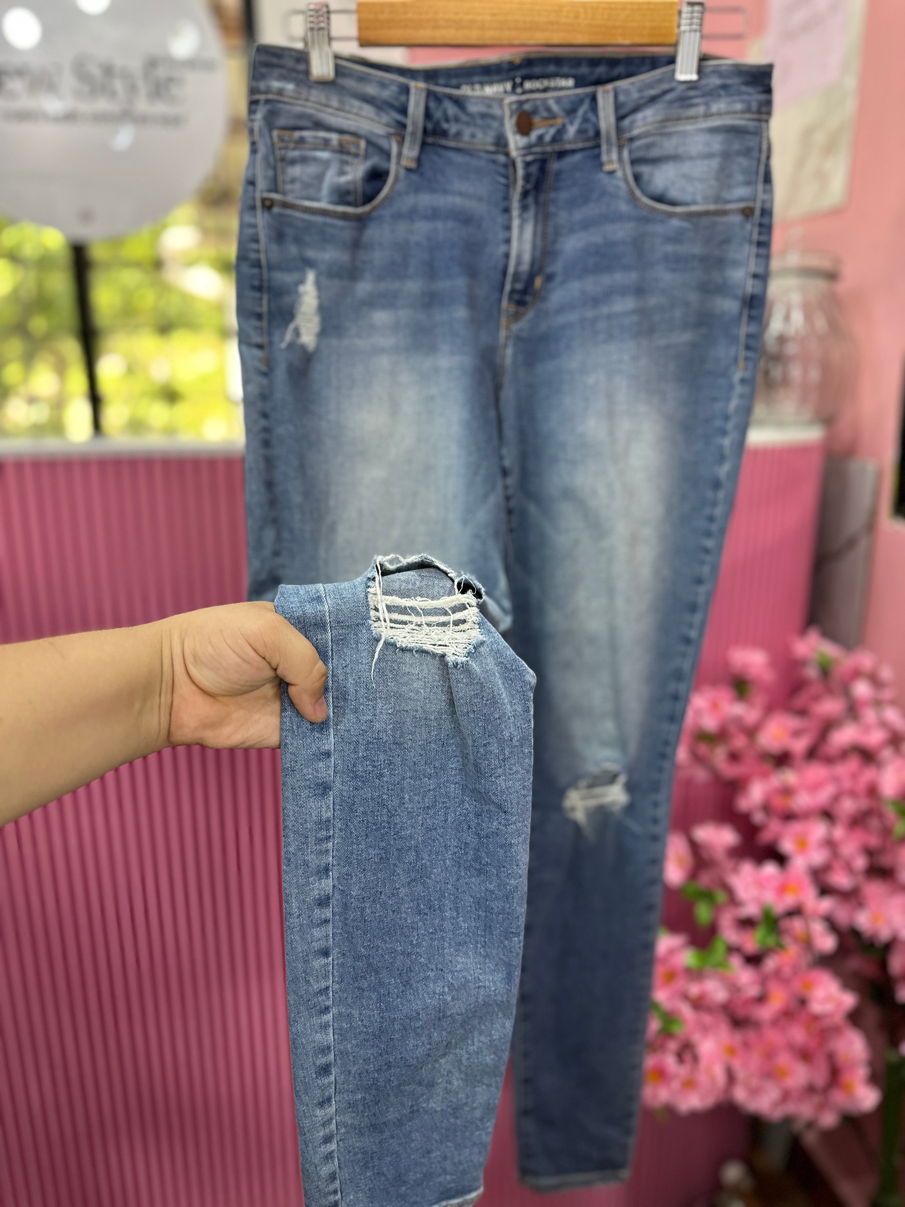 Skinny Jeans de Tiro Medio
