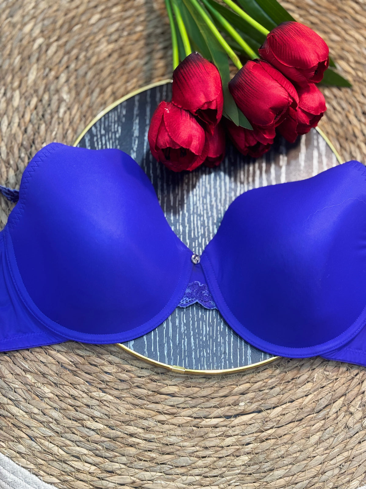 Brasier azul/violeta con varilla fina