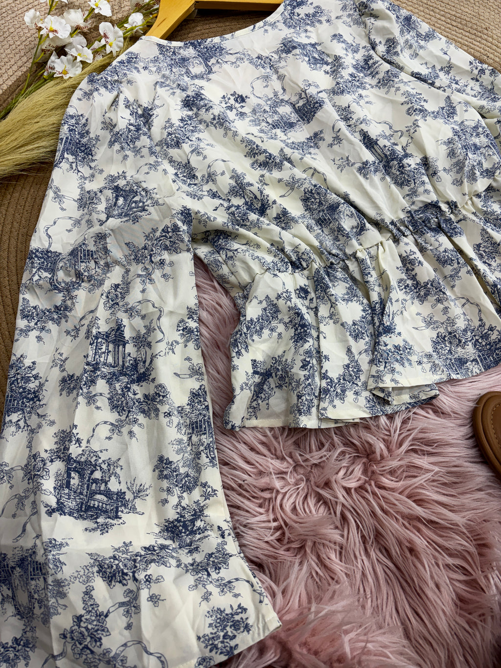 Blusa manga larga estilo coquett-tendencia