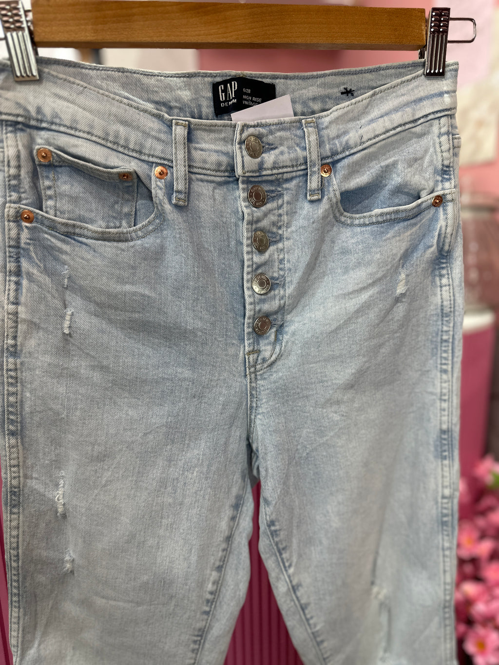Jeans de Tiro Alto