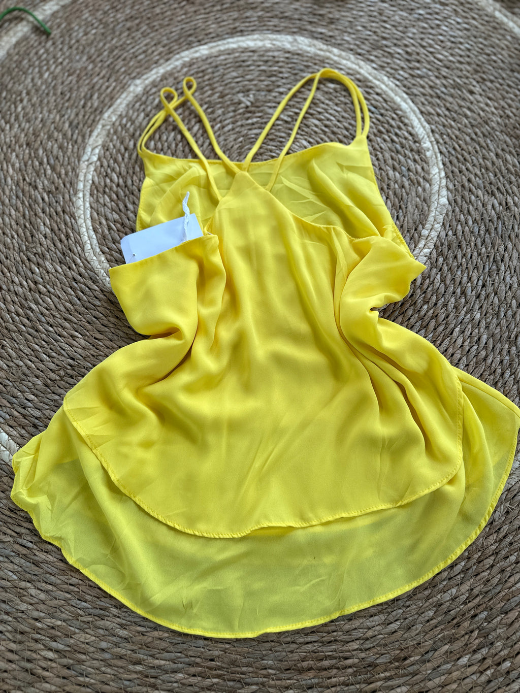Blusa de tirantes amarilla