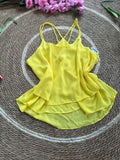 Blusa de tirantes amarilla
