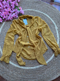 Blusa manga larga color mostaza
