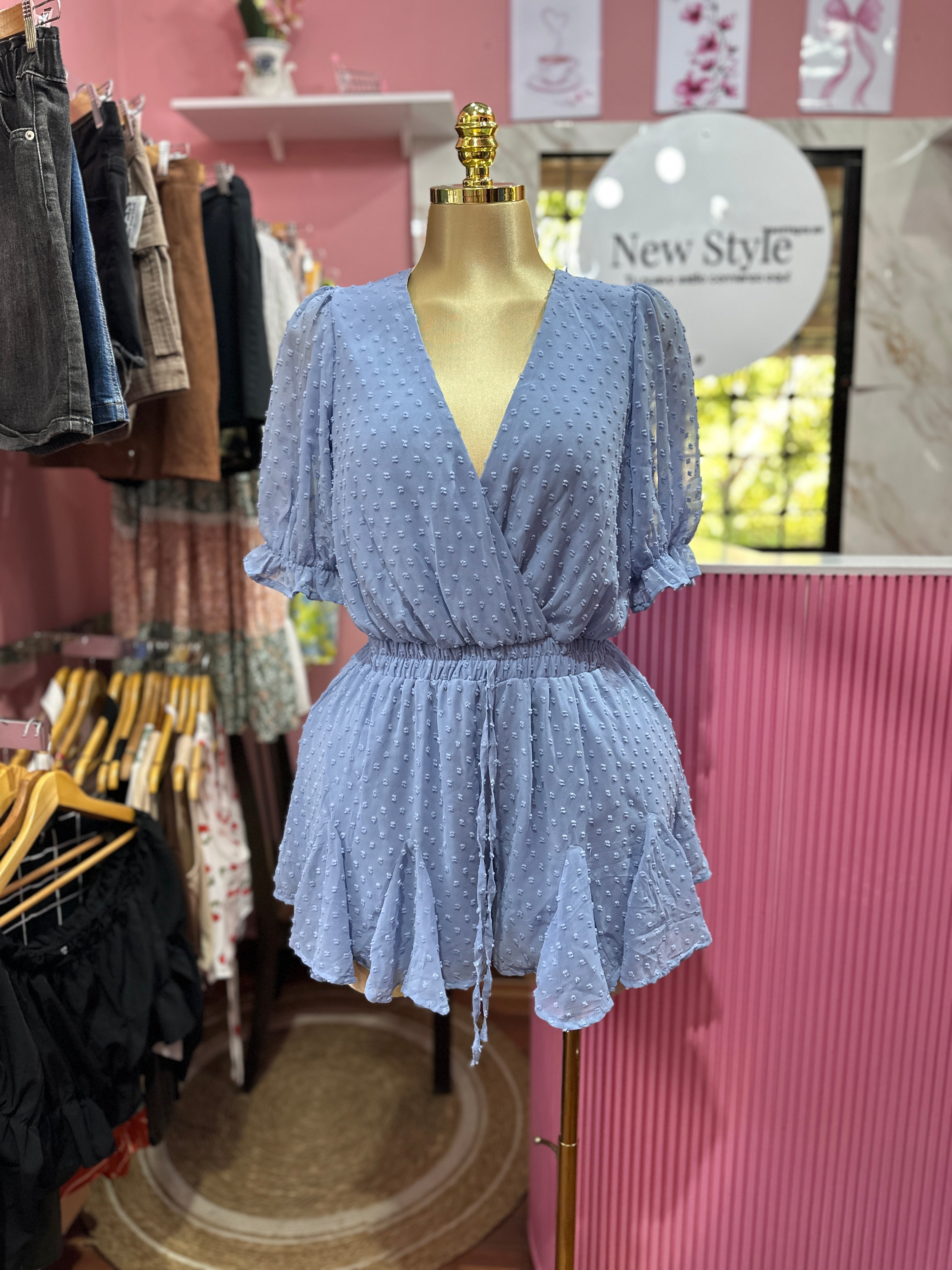 Jumper Azul Cielo con Escote en V