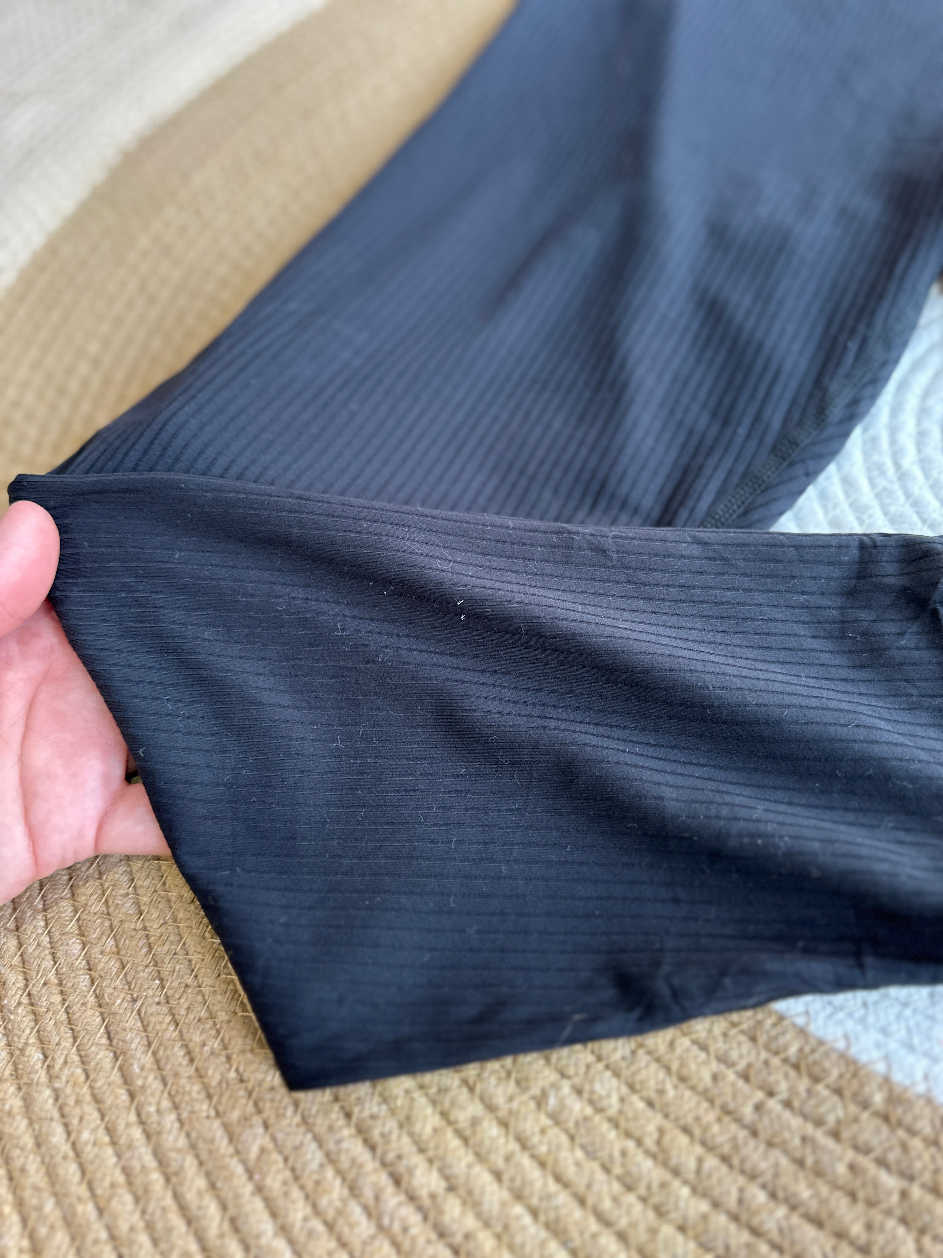 Leggings Negro con Textura Suave