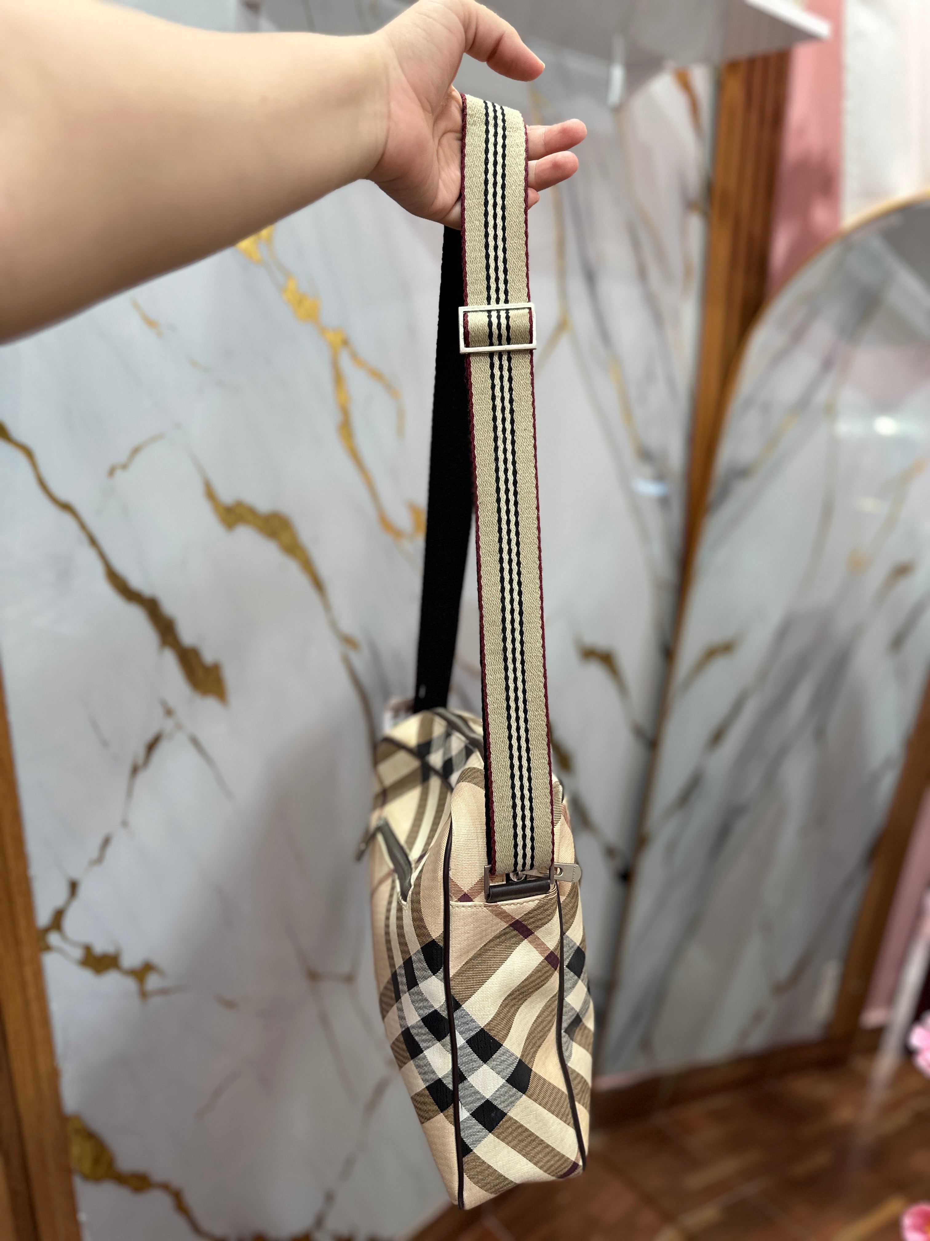 Bolso bandolera con estampado Vintage